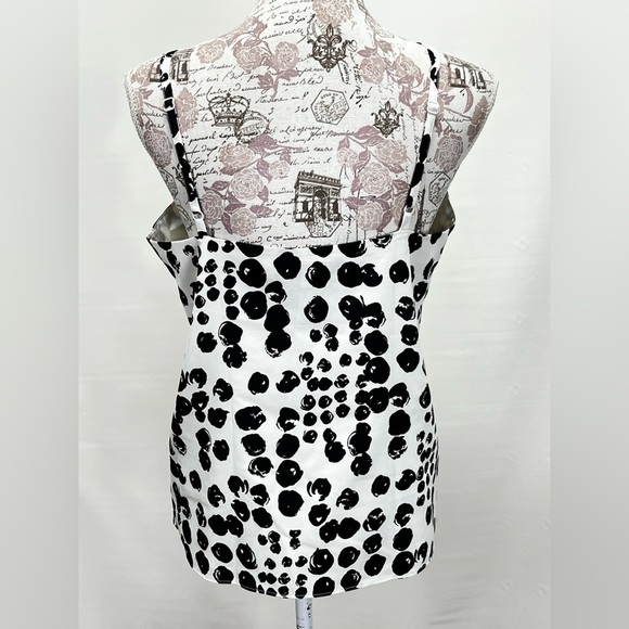 BANANA REPUBLIC Black and white dot tank‎ size M - Picture 4 of 12